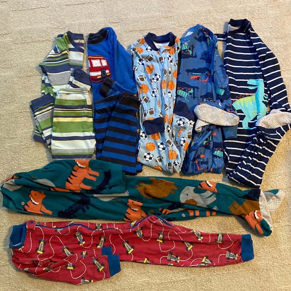 Lot of winter 3T pajamas